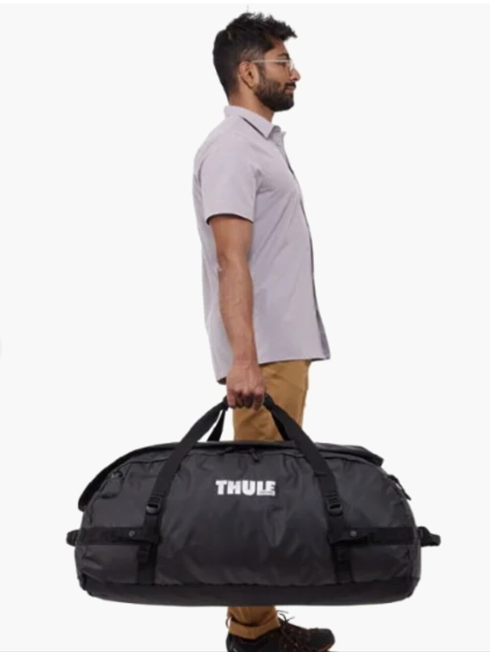 Thule Chasm 90 L Travel Duffel Bag Black - Picture 7 of 10